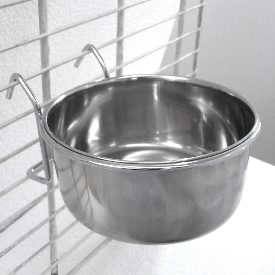 Pets at Home Hook On Bowl – Large Stainless Steel Feeding Dish
